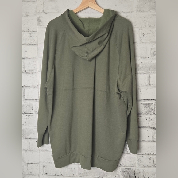 Ricki’s Olive Green Button Front Hoodie Soft Casual Sweatshirt - Size XXL - Picture 5 of 11
